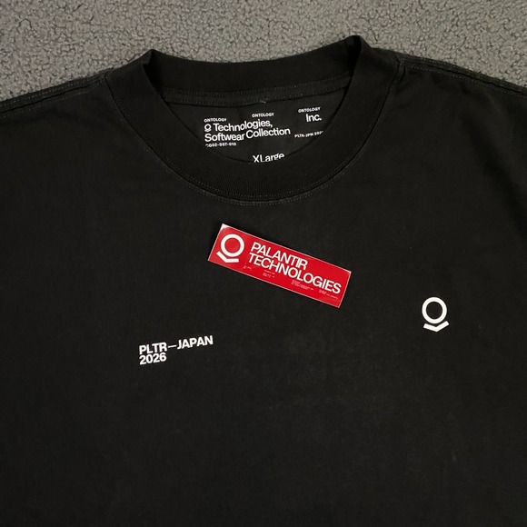 Palantir Technologies T-Shirt Mens XL Black Japan Ontology Softwear Collection